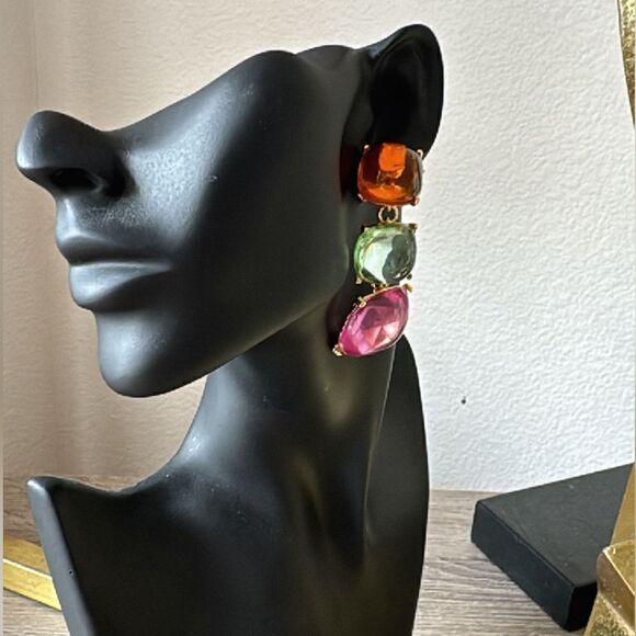 Bohemian drop earrings A538 - Picture 4 of 4